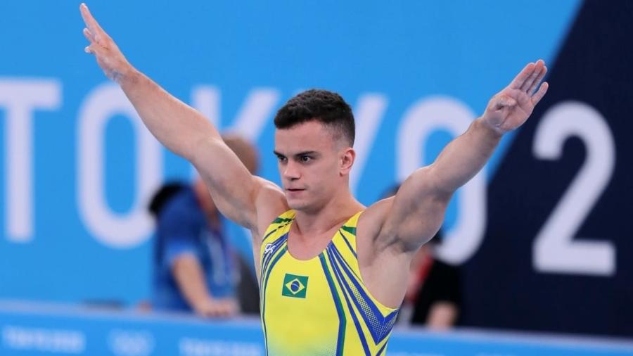 Caio Souza disputou a final do salto da ginástica artística nas Olimpíadas de Tóquio - Ricardo Bufolin/CBG