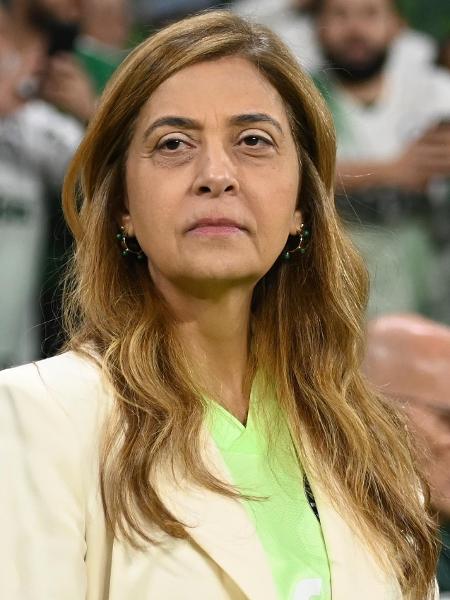 Leila Pereira acompanhou Palmeiras x So Paulo, jogo da Copa do Brasil, no Allianz Parque