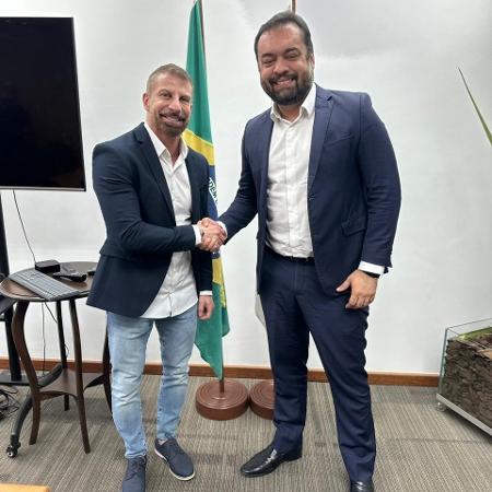 Pedrinho se reuniu com o governador Cláudio Castro: política será fundamental