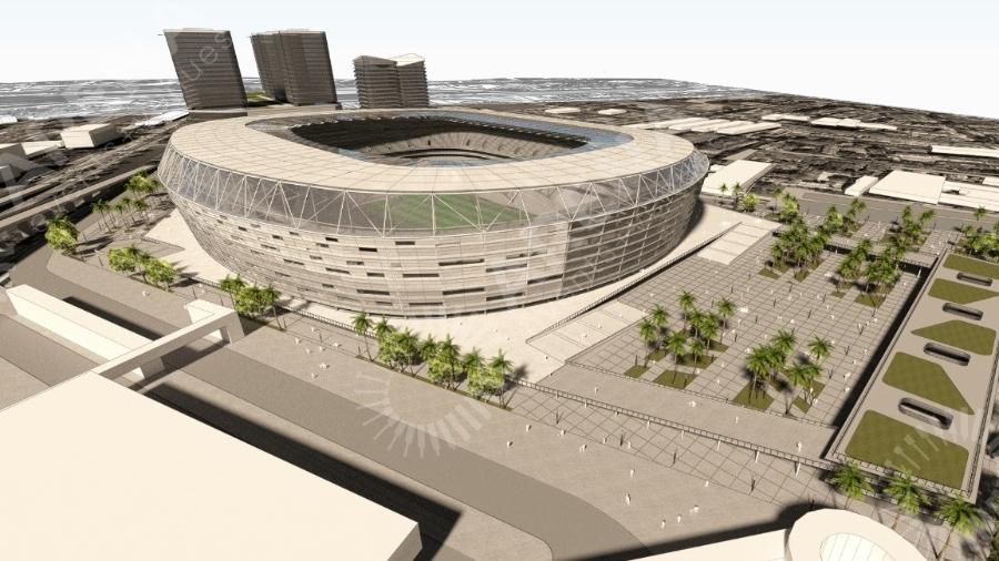 Projeto do novo estádio do Flamengo