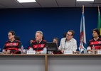 Estádio do Flamengo se transforma em palanque e escancara clima eleitoral - Paula Reis/Flamengo