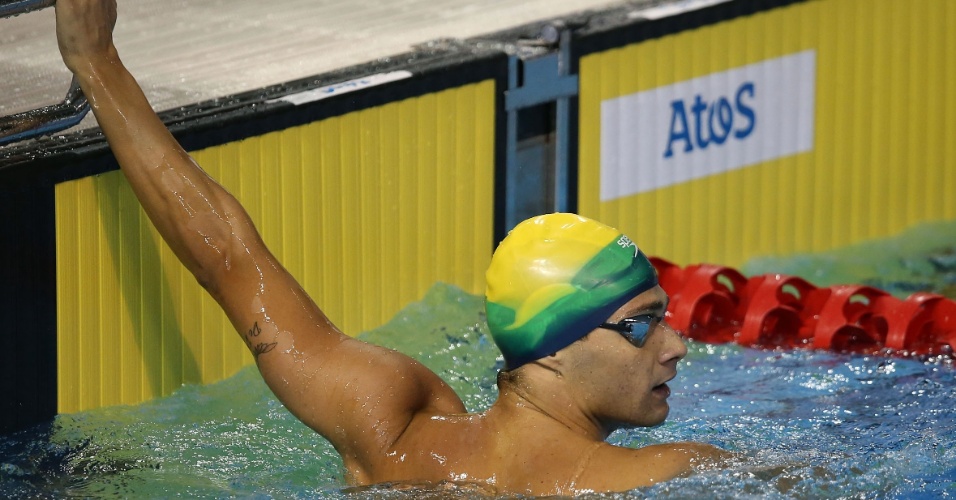 Leonardo de Deus fecha as eliminatórias dos 200 m borboleta com o terceiro melhor tempo e se classifica para a final da prova