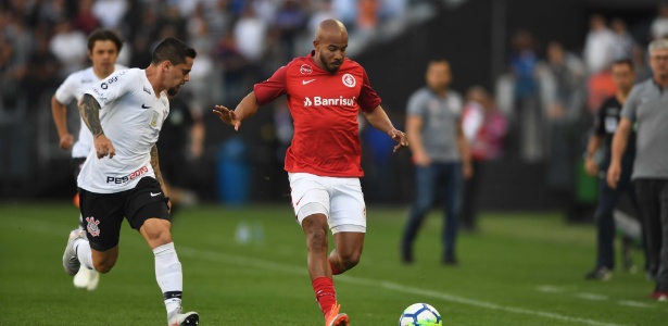 Patrick em ação durante jogo Corinthians x Internacional - Ricardo Duarte/SC Inter - Ricardo Duarte/SC Inter