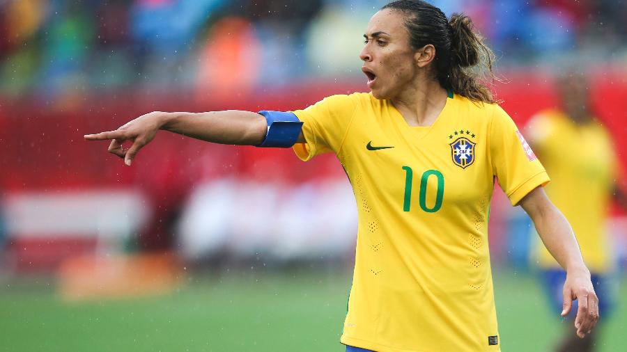 Marta defende a seleção brasileira na Copa do Mundo de 2015 - William Volcov/Brazil Photo Press/LatinContent/Getty Images