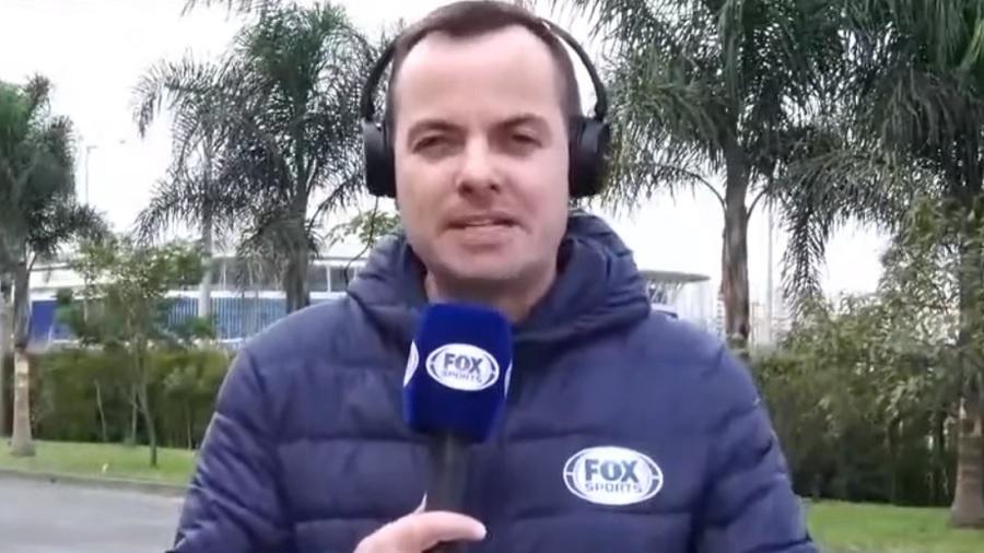 O repórter Vagner Martins, do canal pago Fox Sports - Reprodução/Fox Sports