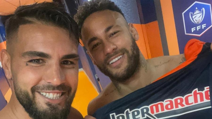 Neymar e Delort fizeram as pazes após classificação do PSG - Reprodução