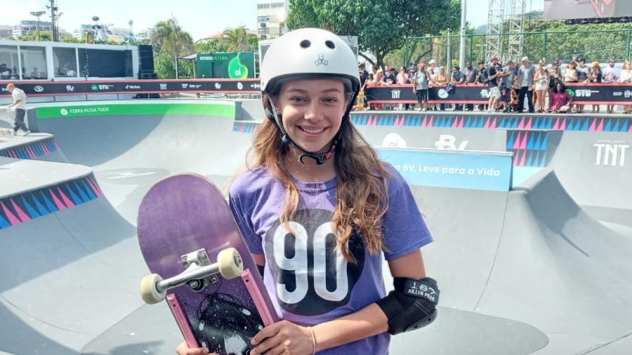 A alemã Lilly Stoephasius, de 14 anos, conquistou o STU Open Rio no Skate Park Feminino - Igor Siqueira/UOL Esporte