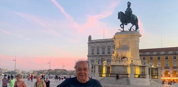 Na Praça do Comércio, em Lisboa