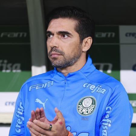 Abel Ferreira, técnico do Palmeiras, observa jogadores durante jogo contra o Santos - Ettore Chiereguini/AGIF