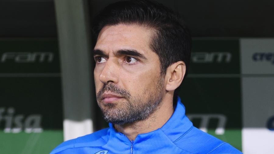 Abel Ferreira, técnico do Palmeiras, observa jogadores durante jogo contra o Santos - Ettore Chiereguini/AGIF