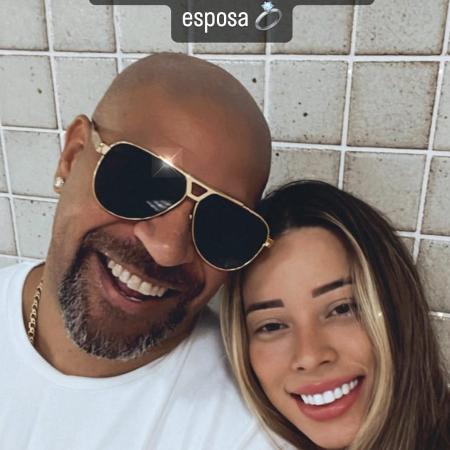 Adriano Imperador e Micaela Mesquita - Reprodução/Instagram