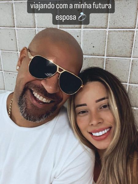 Adriano Imperador e Micaela Mesquita - Reprodução/Instagram