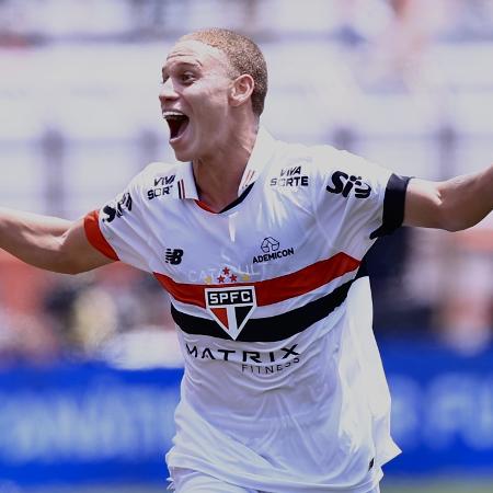 Maik comemora gol marcado pelo São Paulo contra o Corinthians na final da Copinha - Marcello Zambrana/AGIF