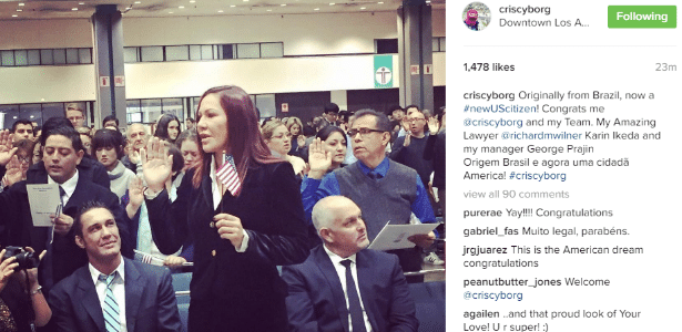 Cris Cyborg se naturaliza cidadã americana - Reprodução / Instagram