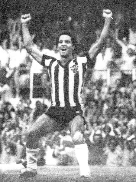 Atacante Reinaldo, do Atlético-MG, em 1977 - Folhapress