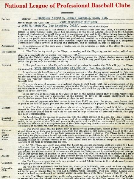 Jackie Robinson MLB contrato - Reprodução/TMZ - Reprodução/TMZ