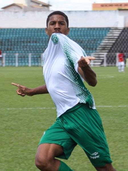 Matheus Alvarenga, o Davó, comemora gol do Guarani na Copinha - Letícia Martins/Guarani Futebol Clube