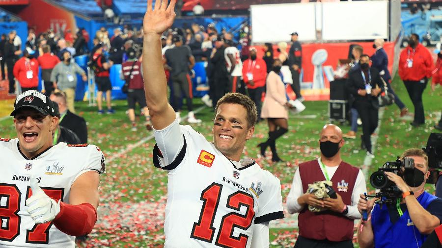 Tom Brady venceu seu sétimo Super Bowl, o que é um recorde na história da NFL - Mike Ehrmann/Getty Images