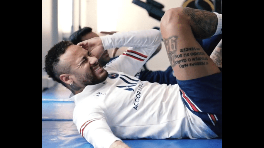 Em recuperação de lesão no tornozelo, Neymar publicou vídeo de seu treino no Instagram - Reprodução/Instagram