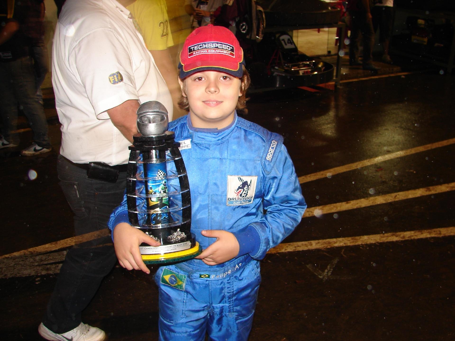 Felipe Drugovich nos tempos de kart - Erno Drehmer/Divulgação