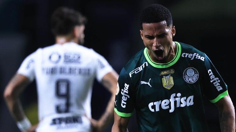 Murilo marcou para o Palmeiras no clássico diante do Corinthians, válido pelo Campeonato Brasileiro