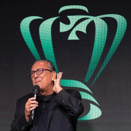 Galvão Bueno participou do sorteio da Copa do Brasil 2023 - Thais Magalhães/CBF
