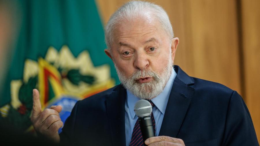 O presidente Lula, no Palácio do Planalto