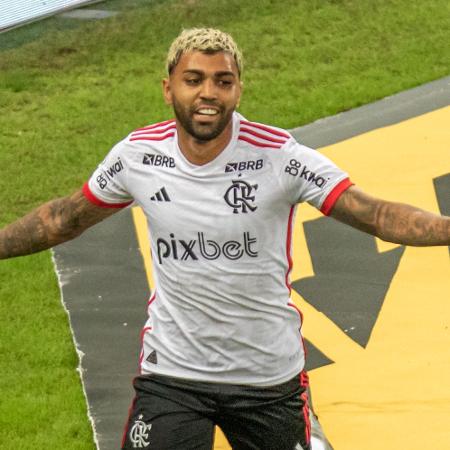Gabigol comemora gol marcado pelo Flamengo - MAGA JR/AGÊNCIA F8/ESTADÃO CONTEÚDO