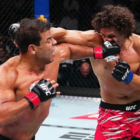 Paulo Costa, o Borrachinha, durante luta contra Roman Kopylov, no UFC 318 Paulo Costa, o Borrachinha, durante luta contra Roman Kopylov, no UFC 318
