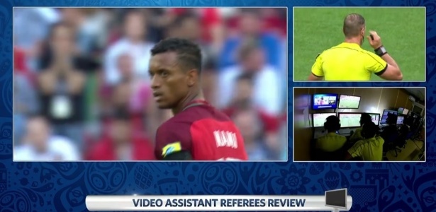 Árbitro de vídeo em jogo de Portugal na Copa das Confederações - Reprodução/Fifa TV - Reprodução/Fifa TV