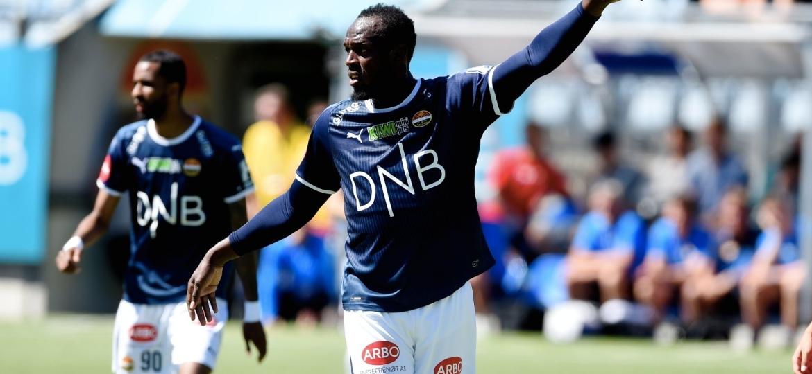 Usain Bolt estreou como jogador de futebol por um clube norueguês - Divulgação