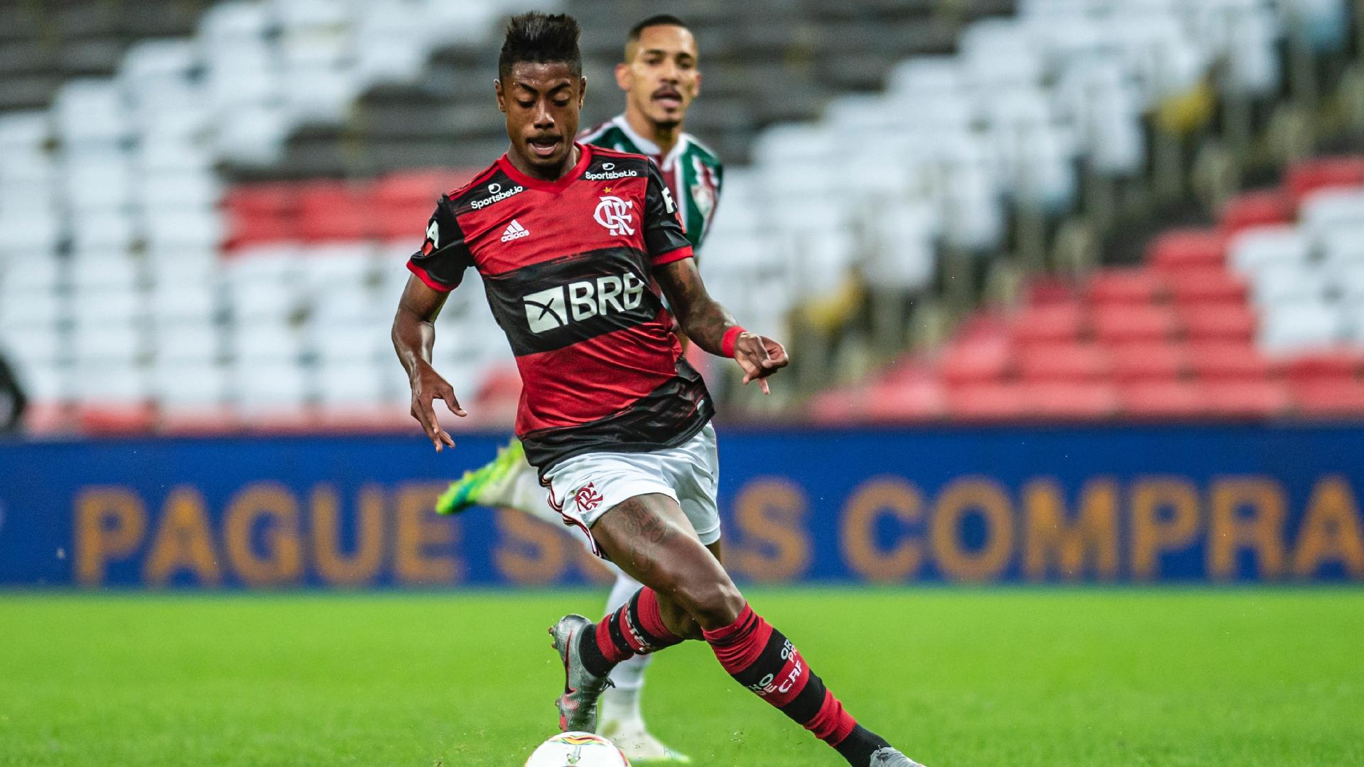 Atacante Bruno Henrique, do Flamengo, na decisão do Carioca 2020 contra o Fluminense