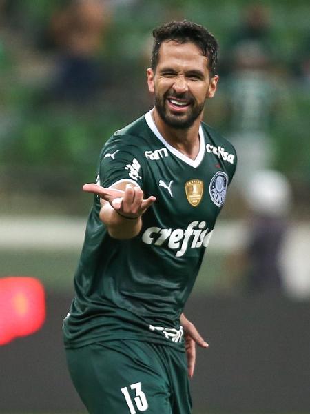 Luan celebra gol marcado pelo Palmeiras contra a Ponte Preta - Marcello Zambrana/AGIF