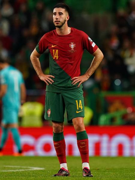 Gonçalo Inácio, zagueiro do Sporting, estreou pela seleção portuguesa contra Liechtenstein. - Gualter Fatia/Getty Images