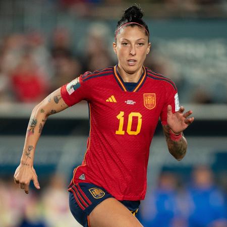 Jenni Hermoso, da Espanha, em jogo contra a Suécia pela Copa do Mundo feminina