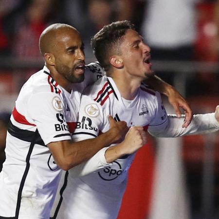 Pablo Maia e Lucas Moura, dois jogadores titulares revelados pelo São Paulo