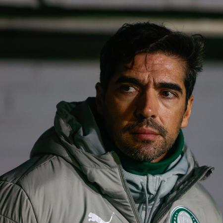 Abel Ferreira, técnico do Palmeiras, durante jogo contra o Grêmio