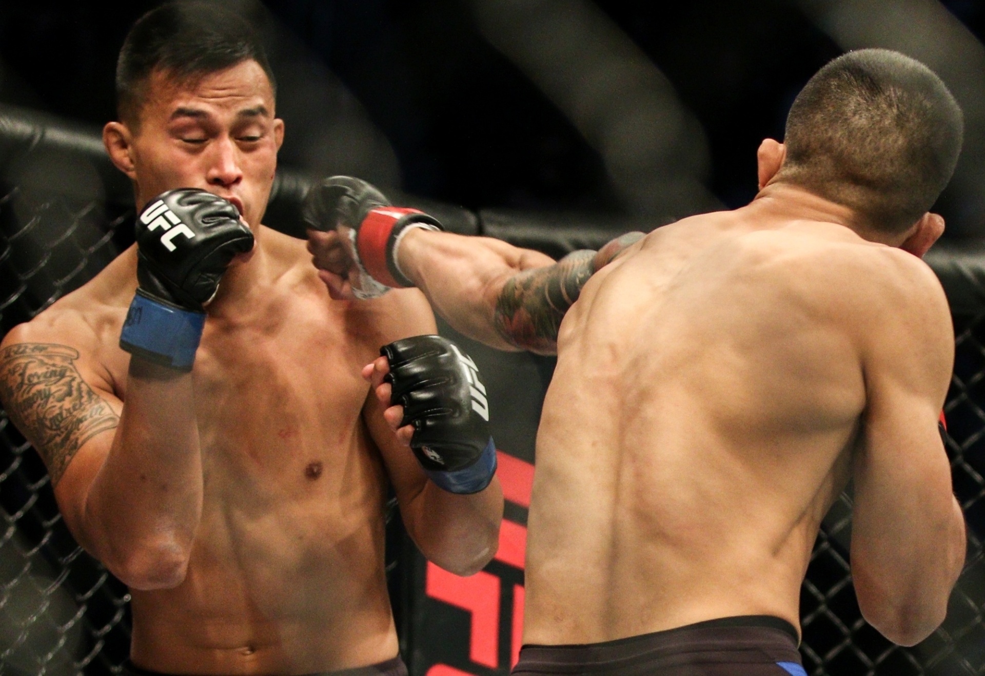 Luta entre o americano Albert Morales e o laosiano Andre Soukhamthath - Rigel Salazar/Ag Fight