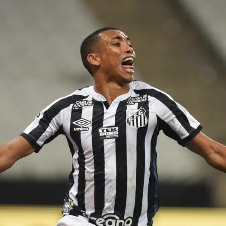 Madson comemora gol marcado pelo Santos contra o Corinthians - Ivan Storti/Santos FC