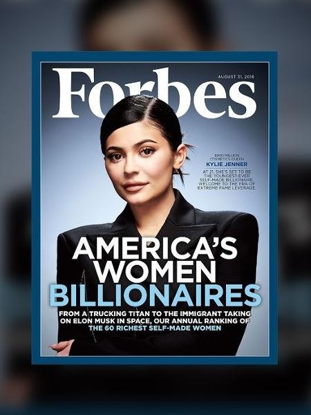 Kylie Jenner foi capa da Forbes em 2018 - Reprodução