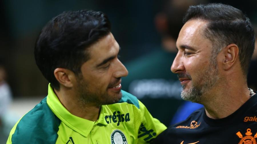 Vítor Pereira perdeu para o Palmeiras de Abel Ferreira, no Allianz Parque (foto) e na Arena Barueri: será que o técnico corintiano aprendeu a importância do Dérbi? - WILIAN OLIVEIRA/FUTURA PRESS/ESTADÃO CONTEÚDO