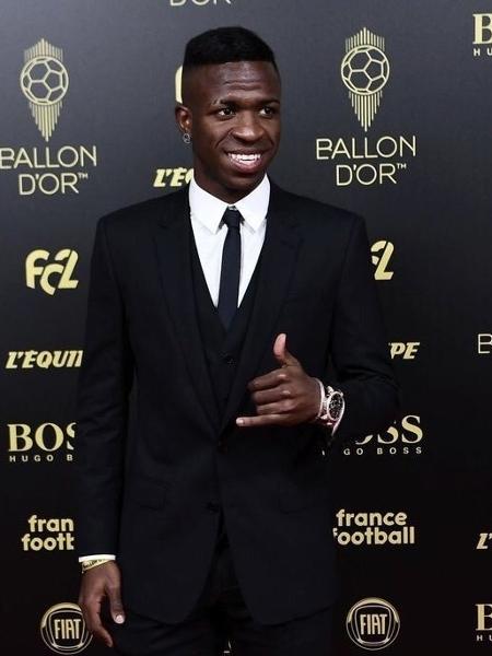 Vinicius Jr. na premiação do Bola de Ouro 2022, em Paris - Aurelien Meunier/Getty Images