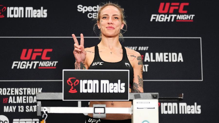 Jessica-Rose Clark, adversária de Tainara Lisboa no UFC Charlotte. - Jeff Bottari/Zuffa LLC via Getty Images