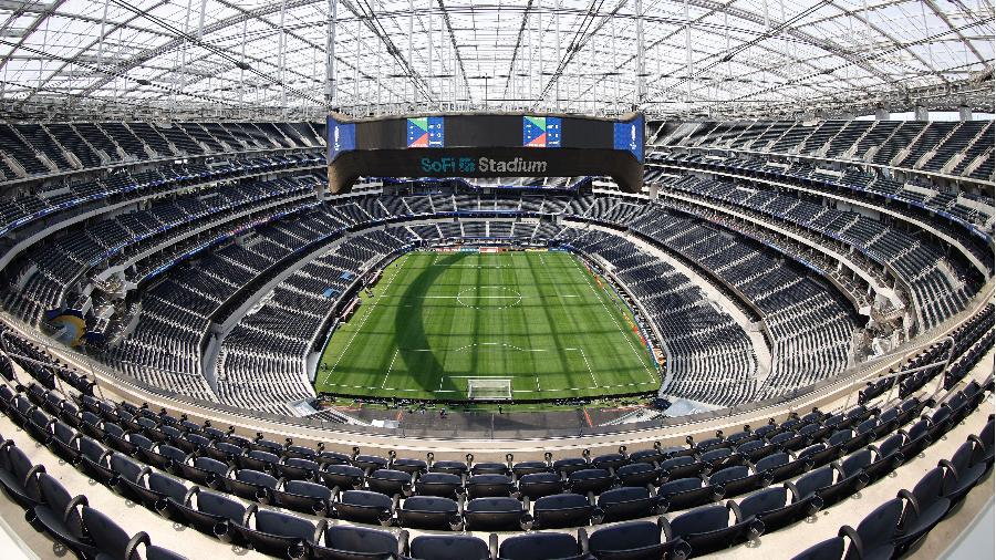 SoFi Stadium foi palco da estreia do Brasil na Copa América e está entre os estádios da Copa 2026 - Rafael Ribeiro/CBF