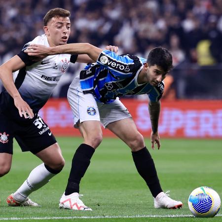 Ryan em ação durante jogo entre Corinthians e Grêmio, pelo Brasileirão