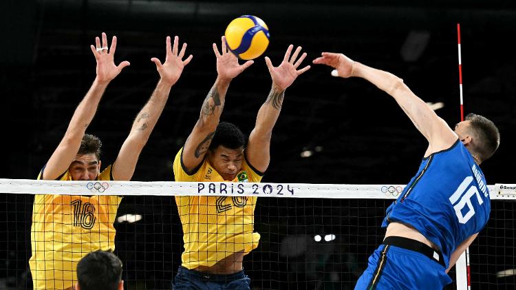 Brasil x Itália, no vôlei olímpico em Paris 2024