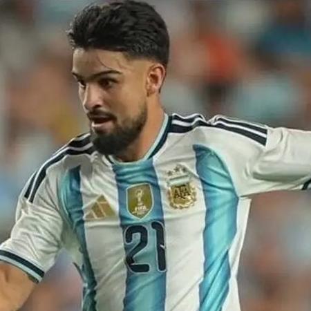 Jogador do Palmeiras, Flaco López participou de duas partidas da Argentina na Copa Jogador do Palmeiras, Flaco López participou de duas partidas da Argentina na Copa