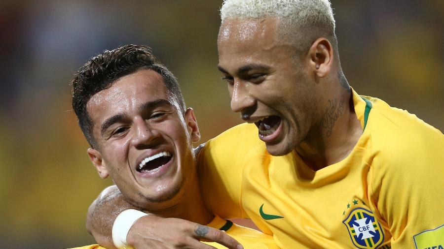 Coutinho e Neymar vão se enfrentar na final da Liga dos Campeões - Lucas Figueiredo/CBF