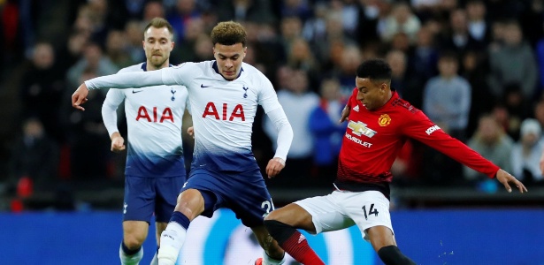 Dele Alli, do Tottenham, e Lingard, do United - Eddie Keogh/Reuters - Eddie Keogh/Reuters