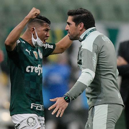 Rony e Abel Ferreira comemoram gol do Palmeiras - Staff/Conmebol